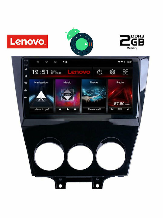 Lenovo Sistem Audio Auto pentru Audi A7 Mazda RX-8 2008+ (Bluetooth/USB/AUX/WiFi/GPS/Apple-Carplay/Partitură) cu Ecran Tactil 9" DIQ_LVB_4395