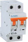 Elmark 2-Poles Automatic Circuit Breaker 6A 41670C