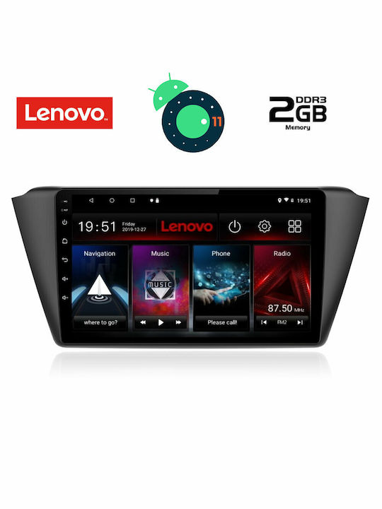 Lenovo Sistem Audio Auto pentru Skoda Fabia Audi A7 2015+ cu Clima (Bluetooth/USB/AUX/WiFi/GPS/Apple-Carplay/Partitură) cu Ecran Tactil 9" DIQ_LVB_4582