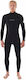 Rip Curl Мъжки Dawn Patrol Chest Zip Wetsuit Гащеризон Водолазен Костюм с Цип Черен 5мм
