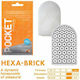 Tenga Pocket Stroker Masturbator Hexa-Brick