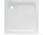 Tema SI 7070 Quadratisch Porzellan Dusche x72cm Weiß