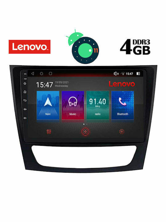 Lenovo Car-Audiosystem für Mercedes-Benz E Klasse 2003-2009 (Bluetooth/USB/AUX/WiFi/GPS/Apple-Carplay) mit Touchscreen 9" DIQ_SSX_9408