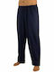 Galaxy Men's Winter Cotton Pajama Pants Navy Blue