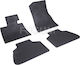 Rigum Set of Front and Rear Mats 4pcs Tray Type for BMW X7 2018+ Black