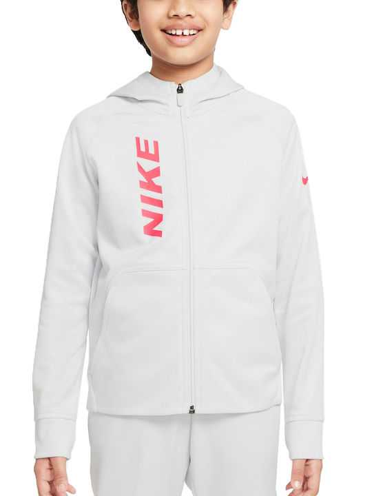 Nike Παιδική Ζακέτα με Κουκούλα για Αγόρι Λευκή