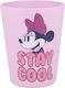 Stor Παιδικό Ποτηράκι "Minnie Stay Cool" από Πλαστικό Ροζ 390ml