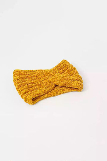 HB-01 Frauen Stirnband Gestrickt Mustard HB01