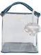 Play and Store Play And Store Plastik Strandtasche Wasserdicht mit Geldbörse Transparent-Blue
