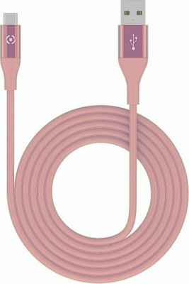 Celly Regulär USB 2.0 auf Micro-USB-Kabel Rosa 1m (USBMICROCOLORP) 1Stück