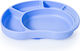 Baby Wise Baby Food Plate Elephant made of Silicone Blue