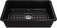 Bocchi 1362 Drop-In Spüle Porzellan B81xT48cm Black Matt