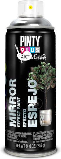 Pinty Plus Spray Paint Art Mirror Effect Acrylic with Mirror Effect Silver 400ml