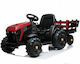 Tractor pentru copii Electric cu remorcă 12 volți Roșu
