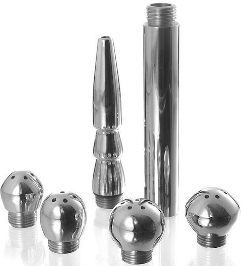Dream Love Metal Hard Πρωκτικά Ντους Vaginal / Anal Σετ Ασημί 5τμχ