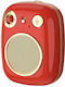 Remax Haley Series RB-M58 Bluetooth Speaker 3W with Battery Life up to 6 hours Red