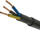 Elmark Power Cord with Diameter 3x4mm² in Black Color 1m 1pcs