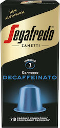 Segafredo Κάψουλες Espresso Decaffeine Συμβατές με Μηχανή Nespresso 10caps