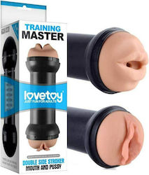 Lovetoy Training Master Double Side Stroker-Pussy & Anus Masturbator Mouth Flesh