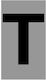 Ergo "Τ" Sign with Text in Silver Color Aluminum 3cm 572410.0050