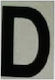 Ergo "D" Πινακίδα με Γράμμα D σε Μαύρο Χρώμα 4cm 572410.0066