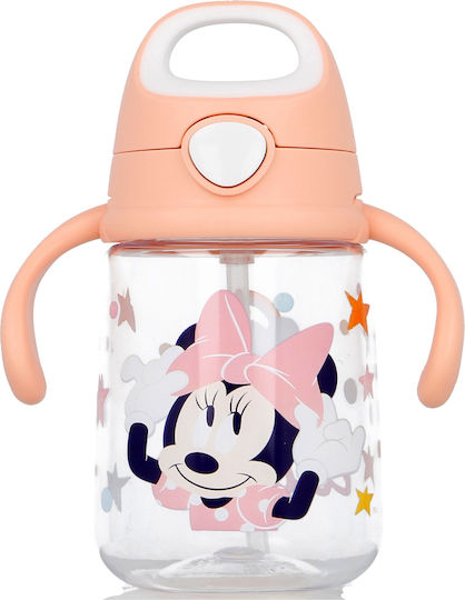 Stor Silicone Sippy Cup with Handles Minnie Indigo Dream 10m+ 370ml Orange