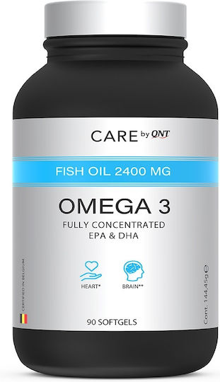 QNT Omega 3 Ιχθυέλαιο 2400mg 90 μαλακές κάψουλες