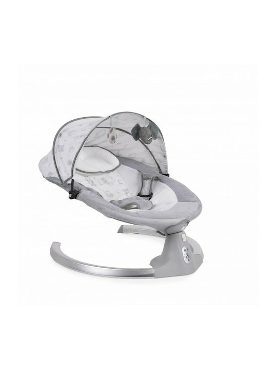 Moni Electric Baby Bouncer Ari Grey with Music 2 in 1 for Babies up to 9kg