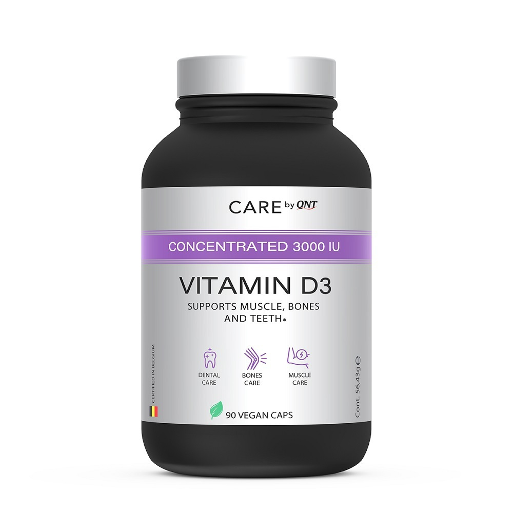 QNT Vitamin D3 Concentrated 3000iu 90 φυτικές κάψουλες Skroutz.gr