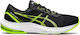 ASICS Gel-Pulse 13 Bărbați Pantofi sport Alergare Negru / Verde Periculos