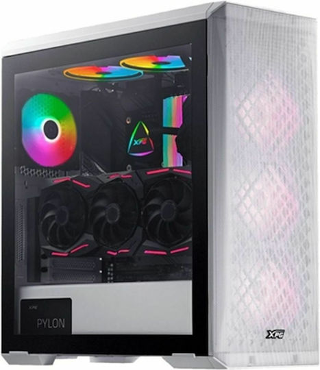 Adata XPG Defender Gaming Midi Tower Computer Case with Window Panel White