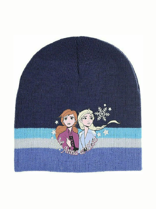 Sun City Kids Beanie Knitted Blue