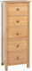 vidaXL Kleine Aufbewahrungsmöbel aus Holz Natürliche M45xP32xH110cm