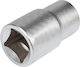 Elmark Nuss Sechskant mit Vierkant-Antrieb 3/8" Durchmesser 15mm 1Stück