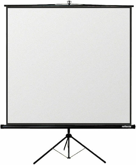 Reflecta Οθόνη Προβολής Projector Δαπέδου Crystal Line Tripod Lux με Λόγο Εικόνας 1:1 200x200cm / 113"