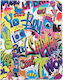 iSelf Graffity Boy Flip Cover Δερματίνης Πολύχρωμο (Universal 9-10.1")