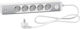Schneider Electric Power Strip 5 Positions with 2 USB-A, Switch and Cable 1.5m