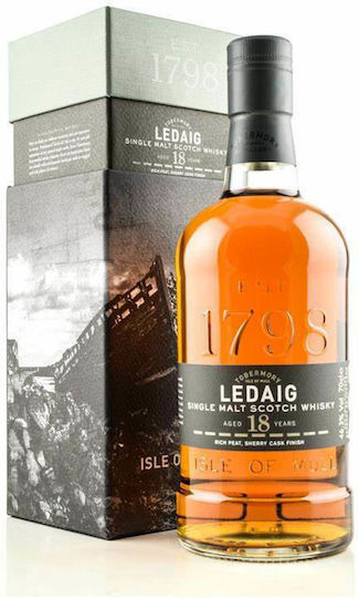 Ledaig Single Malt Ουίσκι 18 Ετών Σκωτίας σε Κουτί 46.3% 700ml