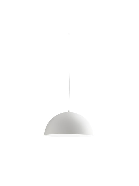 Gea Luce Bonella S/P Pendant Light Single-Light Bell for Socket E27 White