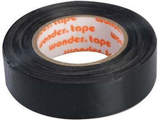 Wonder Μονωτική Ταινία 19mm x 20m PVC Στενή Μαύρο Μαύρη