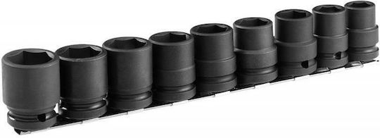 Facom Pneumatic Hexagon Socket 1/2" 9pcs