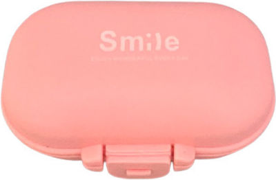 AM Health Smile 11690 Daily Pill Organizer with 4 Places Pink