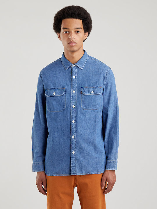 Levi's Jackson Worker Дълъг ръкав Риза Едноцвет...