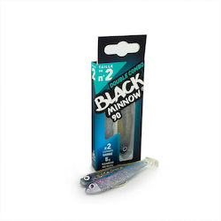 Fiiish Black Minnow Combo Artificial Bait Minnow No2 9cm/5g Ghost