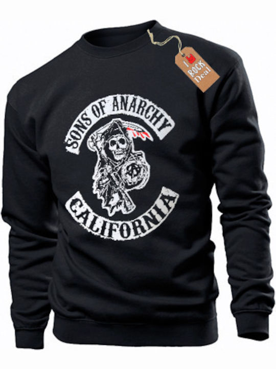 Rock Deal Φούτερ Sons of Anarchy California σε Μαύρο χρώμα