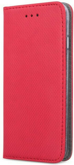 Smart Magnet Buchen Sie Synthetisches Leder Rot (Realme 8i)