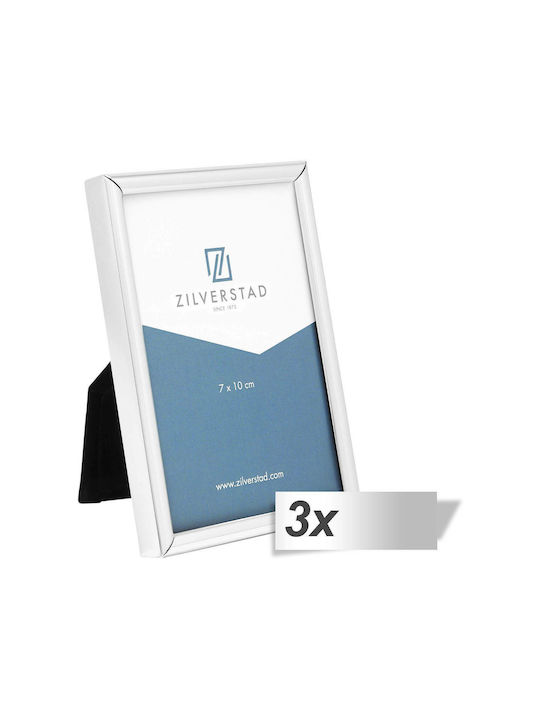 Zilverstad Sweet Memory Metal Photo Frame with Silver Frame 3 Pieces