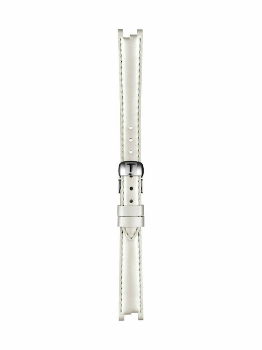 Tissot Δερμάτινο Λουράκι Λευκό 12mm