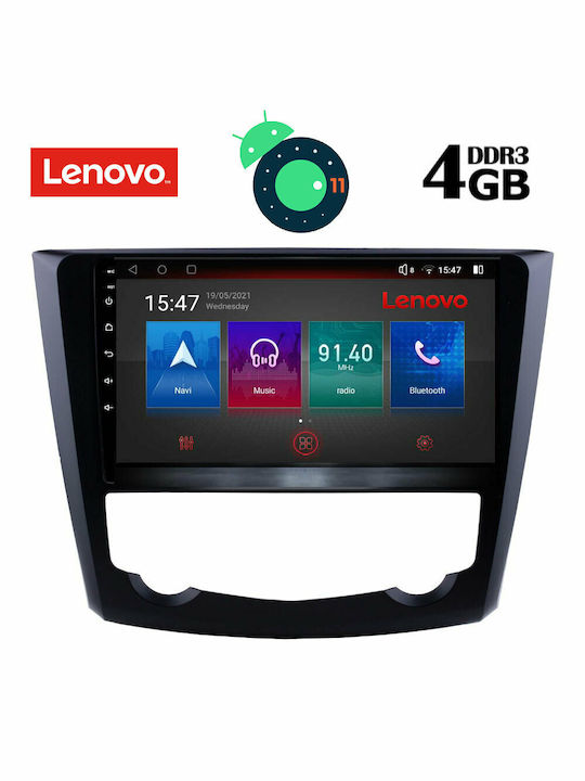 Lenovo Sistem Audio Auto pentru Renault Kadjar 2015+ (Bluetooth/USB/AUX/WiFi/GPS/Apple-Carplay/Partitură) cu Ecran Tactil 9" DIQ_SSX_9549