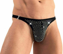 Svenjoyment Underwear Rhinestone String Black